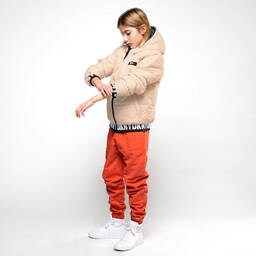 DKNY-Черно-бежевый двусторонний пуховик | Childrensalon Outlet