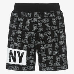 DKNY-شورت قطن لون أسود تينز | Childrensalon Outlet