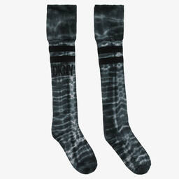 DKNY-Teen Black & Grey Tie Dye Socks  | Childrensalon Outlet