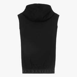 DKNY-Teen Black Hooded Logo Dress | Childrensalon Outlet
