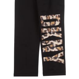 DKNY-Teen Black Logo Leggings  | Childrensalon Outlet