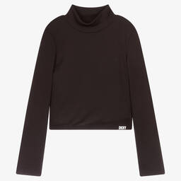 DKNY-Teen Black Logo Turtleneck | Childrensalon Outlet