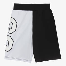 DKNY-شورت لون أسود وأبيض | Childrensalon Outlet