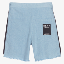 DKNY-Teen Blue Denim Sequin Shorts | Childrensalon Outlet