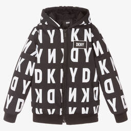 DKNY-Teen Boys Black Logo Jacket | Childrensalon Outlet
