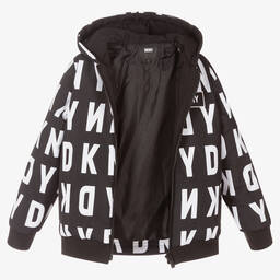 DKNY-Teen Boys Black Logo Jacket | Childrensalon Outlet
