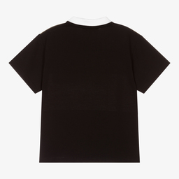 DKNY-Teen Boys Black Polo Shirt | Childrensalon Outlet