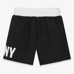 DKNY-شورت سباحة لون أسود وأبيض للمراهقين | Childrensalon Outlet