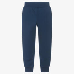 DKNY-Teen Boys Blue Cotton Logo Joggers | Childrensalon Outlet