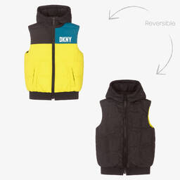 DKNY-Teen Boys Colourblock Gilet | Childrensalon Outlet