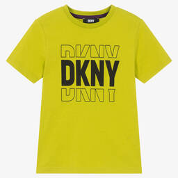 DKNY-Зеленая хлопковая футболка для мальчиков-подростков | Childrensalon Outlet