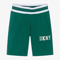 DKNY-Teen Boys Green Jersey Shorts | Childrensalon Outlet