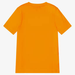 DKNY-Teen Boys Orange Cotton Logo T-Shirt | Childrensalon Outlet