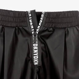 DKNY-Teen Faux Leather Logo Shorts | Childrensalon Outlet