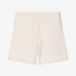 DKNY-Teen Girls Beige Logo Shorts | Childrensalon Outlet