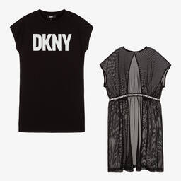 DKNY-Черное платье 2-в-1 для подростков | Childrensalon Outlet