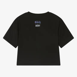 DKNY-Teen Girls Black Cotton Batgirl T-Shirt | Childrensalon Outlet