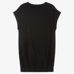 DKNY-Черное хлопковое платье для девочек-подростков | Childrensalon Outlet