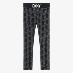 DKNY-Teen Girls Black Cotton Leggings | Childrensalon Outlet