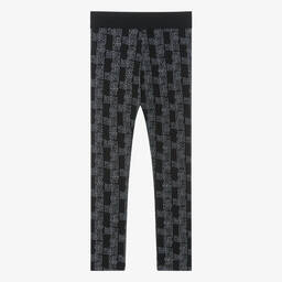 DKNY-Teen Girls Black Cotton Leggings | Childrensalon Outlet