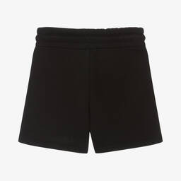 DKNY-Teen Girls Black Cotton Logo Shorts | Childrensalon Outlet