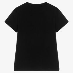 DKNY-Teen Girls Black Logo T-Shirt | Childrensalon Outlet