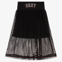 DKNY-Teen Girls Black Mesh Skirt | Childrensalon Outlet