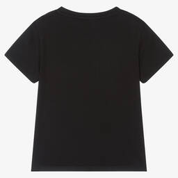 DKNY-Teen Girls Black New York Logo T-Shirt | Childrensalon Outlet