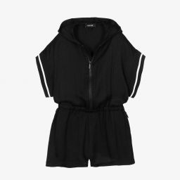 DKNY-Teen Girls Black Playsuit | Childrensalon Outlet