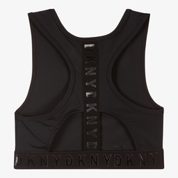 DKNY-Teen Girls Black Sports Top | Childrensalon Outlet