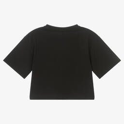 DKNY-Teen Girls Black & White Logo T-Shirt | Childrensalon Outlet