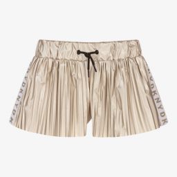 DKNY-Teen Girls Gold Logo Shorts | Childrensalon Outlet