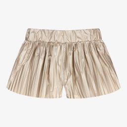 DKNY-Teen Girls Gold Logo Shorts | Childrensalon Outlet