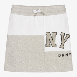 DKNY-Teen Girls Grey Logo Skirt | Childrensalon Outlet