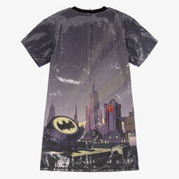 DKNY-Teen Girls Grey Sequin Batman Dress | Childrensalon Outlet