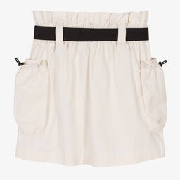 DKNY-Кремовая юбка из хлопкового твила | Childrensalon Outlet