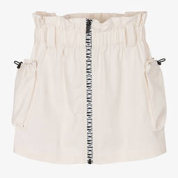 DKNY-Кремовая юбка из хлопкового твила | Childrensalon Outlet