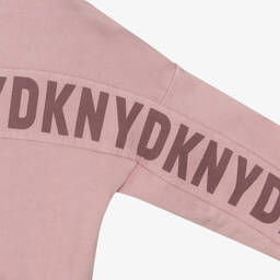 DKNY-Сиренево-розовый хлопковый свитшот | Childrensalon Outlet
