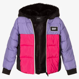 DKNY-Teen Girls Logo Puffer Jacket | Childrensalon Outlet