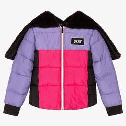 DKNY-Teen Girls Logo Puffer Jacket | Childrensalon Outlet
