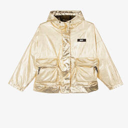DKNY-Teen Girls Metallic Gold Jacket | Childrensalon Outlet