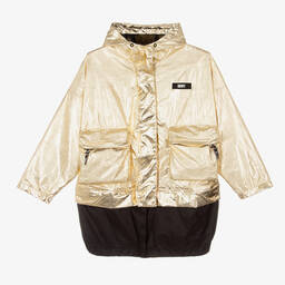 DKNY-Teen Girls Metallic Gold Jacket | Childrensalon Outlet