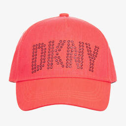 دكني-كاب تويل لون زهري نيون للمراهقات | Childrensalon Outlet