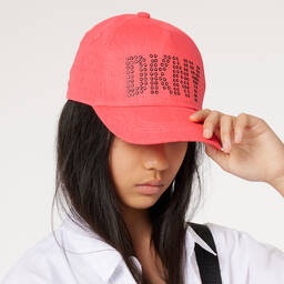 دكني-كاب تويل لون زهري نيون للمراهقات | Childrensalon Outlet