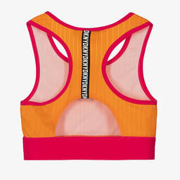 DKNY-Teen Girls Orange Logo Sports Top | Childrensalon Outlet