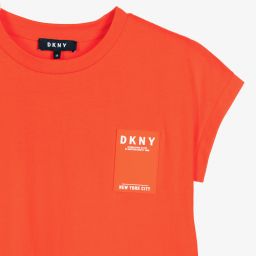 DKNY-Teen Girls Orange Peplum Dress | Childrensalon Outlet