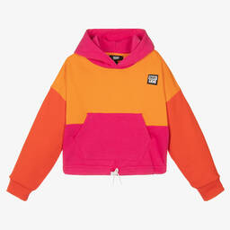 Girls orange hoodie discount