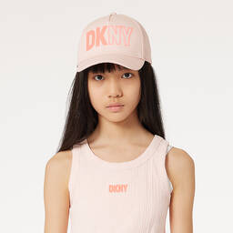 DKNY-Teen Girls Pink Cotton Cap | Childrensalon Outlet