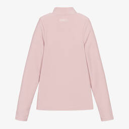 DKNY-Teen Girls Pink Ribbed Roll Neck Top | Childrensalon Outlet