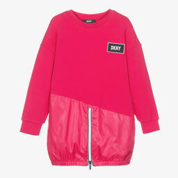 DKNY-Розовое платье на молнии для девочек-подростков | Childrensalon Outlet